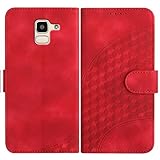 ✅ Design Multifunzionale: La custodia a libro per Samsung Galaxy J6 2018 ha una chiusura magnetica robusta che protegge non solo il tuo telefono, ma assicura anche le tue carte e il tuo denaro. La funzione supporto è perfetta per guardare film o videochiamate senza mani, offrendo comfort ottimale e il miglior angolo di visione.