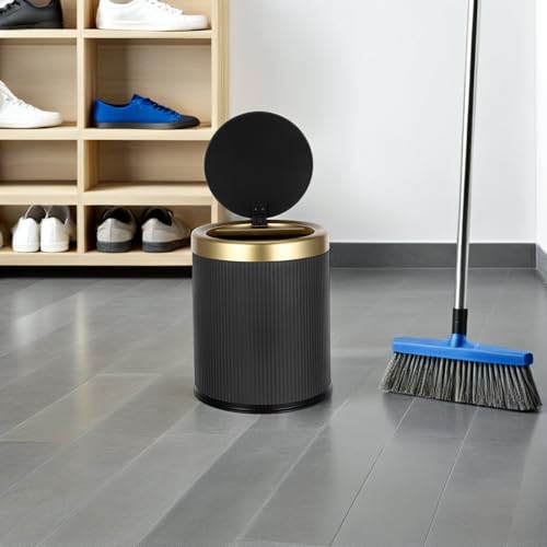 Papelera automática sin contacto Luxshiny 10l con tapa negra miniatura 5