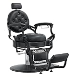 Barber Chair Hair Salon Chair,Heavy Duty 700 LBS, for Hair Stylist Barber Beauty Tattoo Massage(Black)