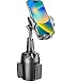 [Upgraded] Car Cup Holder Phone Mount Adjustable Automobile Cup Holder Smart Phone Cradle Car Mount for iPhone 11 Pro/XR/XS Max/X/8/7 Plus/6s/Samsung S10+/Note 9/S8 Plus/S7 Edge(Grey)