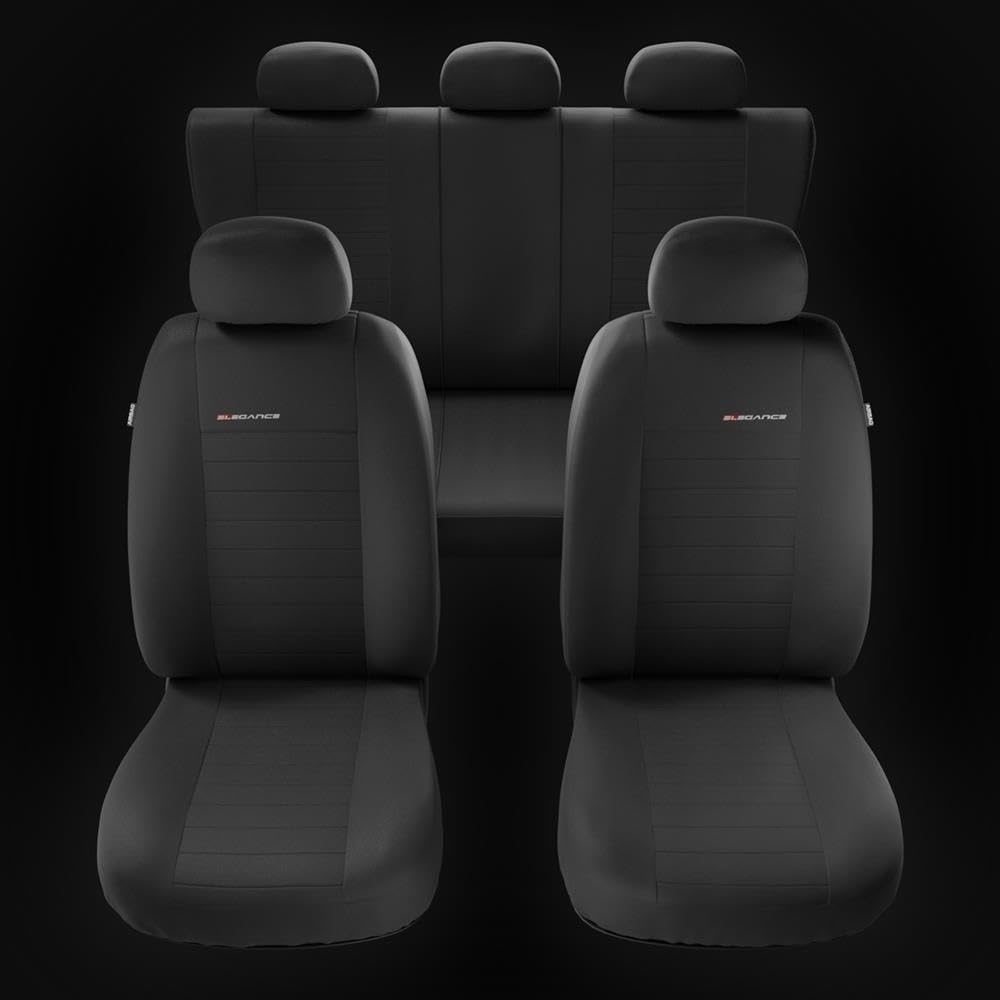 Mossa Housses de siège adaptées pour Dacia Logan I, II, III (2004- ) - Housse Siege Voiture universelles - Couverture Siege - Une-4