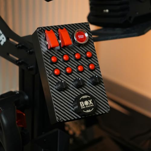 Boîte à boutons LED Simracing avec 12 entrées et encodeurs rotatifs