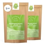 The Horse Vitality Company Hanfmischung Plus 2 kg Pulver | Ergänzungsfuttermittel für Pferde mit Hanf & Magnesiumcitrat| Muskelaufbau, Fell, Immunsystem & Nerven | 100% natürlich | Made in Germany
