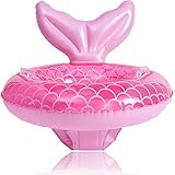 Flotador Bebe, Rosa Flotadores Piscina Niños, PVC Flotadores Piscina Bebe con Asiento de Natación y Asa Transparente, Inflable Flotador Bebe 0-48 Meses para Piscina, Playa