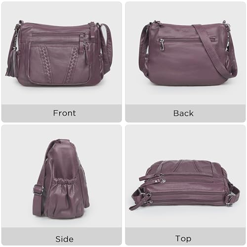 Image of VOLGANIK ROCK Crossbody Bag for Women with Tassel Ladies Soft PU leather Purses and Handbag Pocketbooks