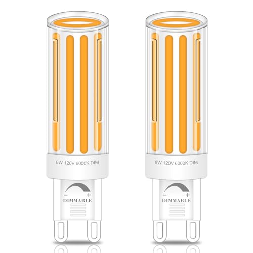 Megereet G9 LEDd\A75W 80WnQA120V 8W 800LM \tgzCg 2700K T4 COB G9x[X LEDdoCsx[XVfAƖAȂ 360°r[pA2pbN