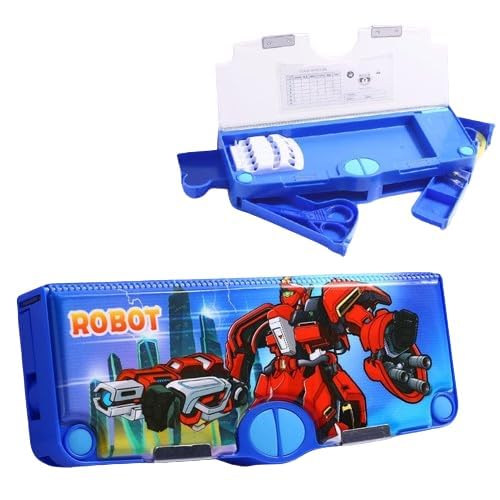 Buy Alokik Enterprise Robot Theme Magnetic Pencil Box for Kids