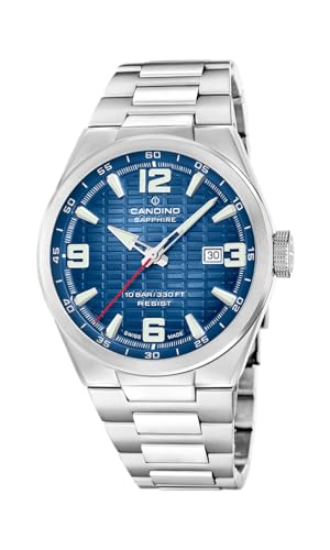 Candino Uhr Für Herren C4797/2 1947 Silber Edelstahl Case SilberEdelstahl Band