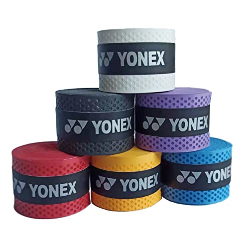 Tennis Racket Grip Racquet Grips Absorb Sweatbands Stretchy Antiskid Badminton Tennis Squash Racket Grip Tap Racquet Band Grips Protector Handle Overgrips (Pack of 6)