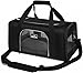 Wakytu Transportbox Katze Hund Flugzeugtaugliche Haustiertasche Atmungsaktiv Faltbar Hundetransporttasche Katzentasche Auto Reise Schwarz
