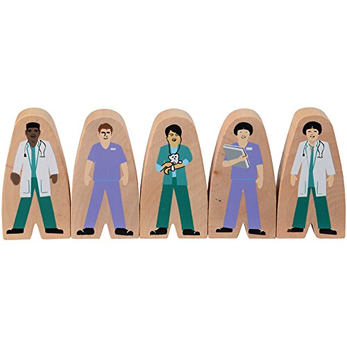 Constructive Playthings Sng-400 Wooden Community Helpers, Set Of 25 Pieces For Block Play #TOP3