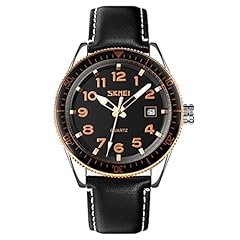 Black strap gold case