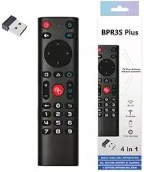 Controle Remoto Para TV Box Android, Para Mi Box S, Para Chromecast Google TV, Para Mi TV stick (Bpr3s Plus)