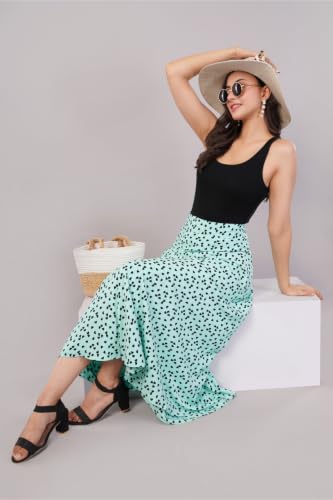 Image of Women's Printed Maxi Wraparound Skirt