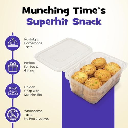 Image of Panchhi Kaju Pista Biscuits 345 Gram Buttery Crispy Cookies with Cashews, Almonds, Pistachios Made with Refined Wheat Flour Amul Butter Milk Solids Perfect Nutty and Rich Tea Time Snack