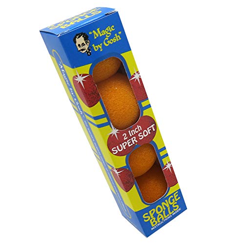 Gosh Orange Magic Sponge Balls - 2", Super Soft