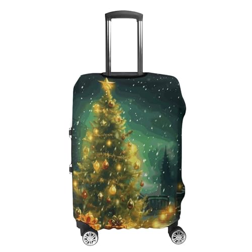 Suitcase Covers for Luggage Washable Luggage Cover Christmas Trees Luggages Wheel Covers Elastic Travel Carry On Suitcase Cover Travel Luggages Protector Sleeve Fit 29-32 Inch M4