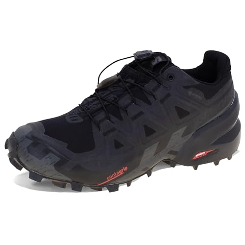 SALOMON Speedcross 6, Sneaker Donna, Black Black Phantom, 38 2/3...
