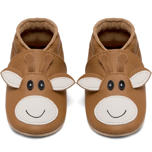 IceUnicorn Krabbelschuhe Baby Lauflernschuhe Jungen Mädchen Weicher Leder...
