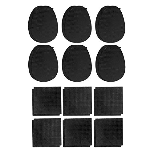 Non Slip Shoes Pads, 12 Pair Non Skid Shoes Adhesive Pads Heel Pads Heel Protectors for Shoes Self Stick On Foot Pads Rubber Pads Heel Cushion Shoe Guards On Bottom of Shoes Non Skid Tap Heel Grips