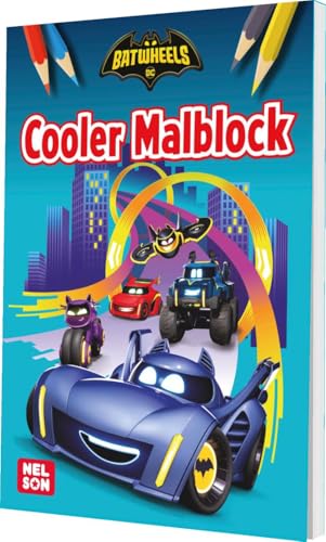 DC Batwheels: Cooler Malblock: Ausmalbilder mit Fahrzeugen und Superhelden ab 4 Jahren (DC Universum)