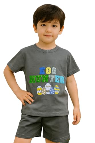 Lymio Junior's Boys Clothing Set | Cotton T Shirt for Boy | Stylish Kids Wear Set | Casual Wear Kids Dress (DTS-72-Dark-Grey) | Age 1-2 Years