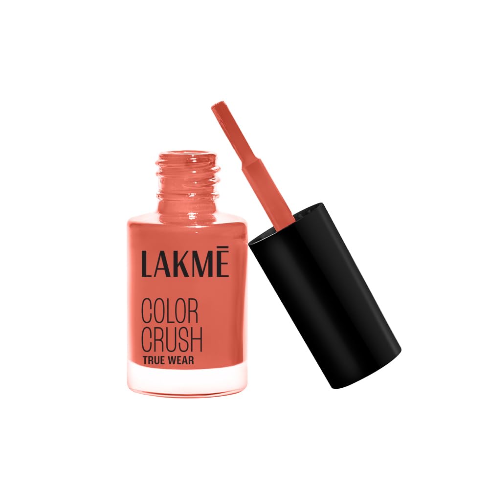 LAKMÉ True Wear Color Crush Glossy Finish Nail Polish, Long Lasting & Vibrant Nail Paint, 237, 6Ml