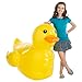 Fun Express Giant Inflatable Rubber Duck 4 Feet - Large Yellow Duck Pool Float for Birthday Party Decorations | Big Rubber Ducky for Baby Showers, Easter Decor & Outdoor Events | Premium Vinyl Design