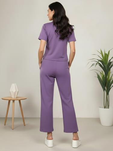 Image of CHKOKKO Women Jogging Suit Casual Summer Track Suit Co-Ord Set