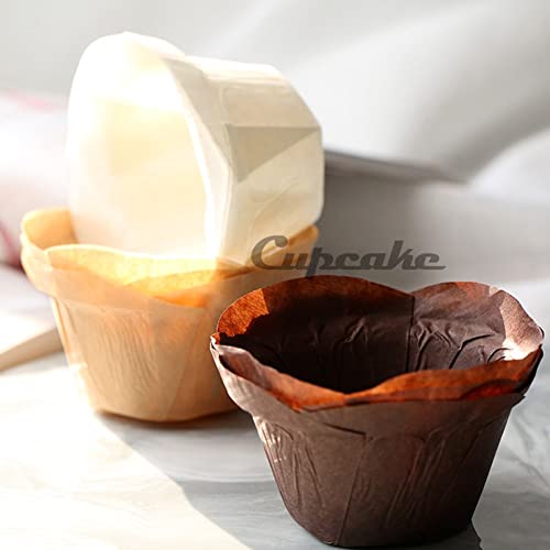 Sk Cupcake Liners Baking Muffin Paper Baking Cups For Weddings, Birthdays, Baby Showers (Natural 50Pcs) #TOP2