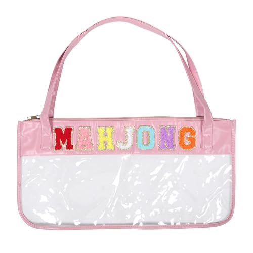 ibasenice Mahjong Tile Bag con capacidad grande transparente miniatura 1