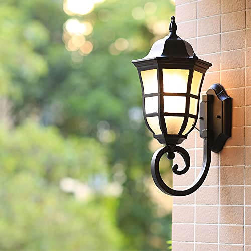 Applique murale extérieure E27 rétro en aluminium bronze étanche