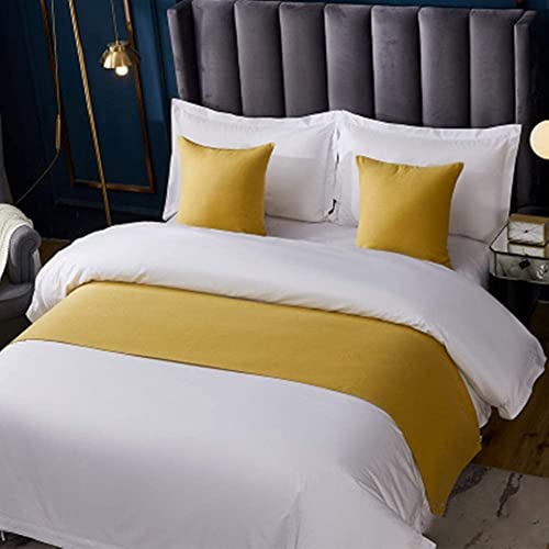 Scdd Hotel Bed Runner Scarf Luxury Bedspread Decorative Scarf Bed Throws For Foot Of Bed No Fading Cotton Line Bedding Scarf Protection Bed Tail Towel For Twin Queen King Size Bed (Color : 2, Size : #TOP4