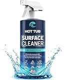 Hot Tub Surface Cleaner – Fast Acting Formula, Easy Spray & Wipe Use, For Acrylic, Vinyl, Fiberglass, Inflatable, Swim Spa & Jet Tubs, Removes Dirt, Grime & Waterline Residue – Made in USA, 16 oz