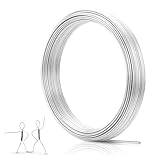 1mm Bendable Aluminum Wire, 164 Feet Metal Craft Wire for Sculpting, DIY Jewelry Making, Doll Making, Modelling and Bonsai Training
