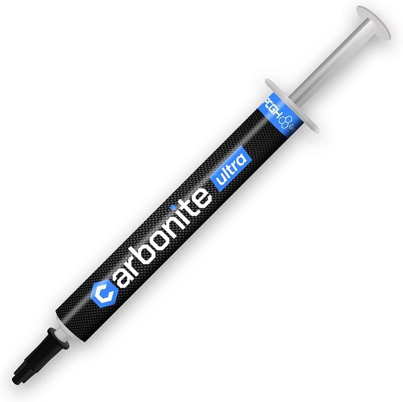PCGH Gear Carbonite Ultra Wärmeleitpaste 1g inkl. Download-Code für PCGH-Sonderheft - für alle Prozessoren (GPU, CPU, PS4, Xbox, Laptop PC) – Hochleistung durch 14 W/mK Wärmeleitfähigkeit