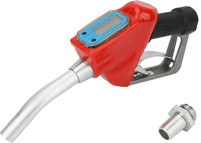 Image of Fueling Nozzle, Electronic Metering Fuel Dispensing Meter Nozzle Auto Shut Off Petrol Kerosene Gasoline Fuel