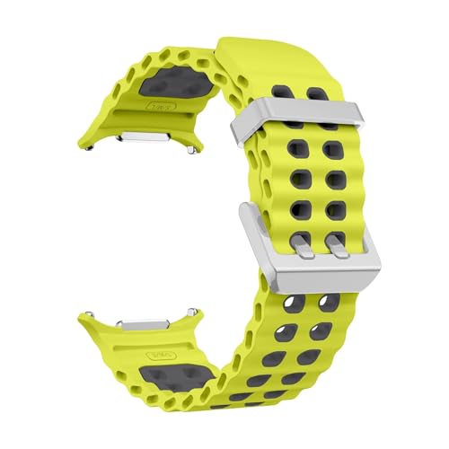 [SRMVRNKNNK] ���Ԃ̂Ȃ��X�|�[�c�c�[�g���o���h Fit For Galaxy 7 Ultra �E�H�b�`�o���h �X�g���b�v �A�N�Z�T���[(Lime Gray-S)