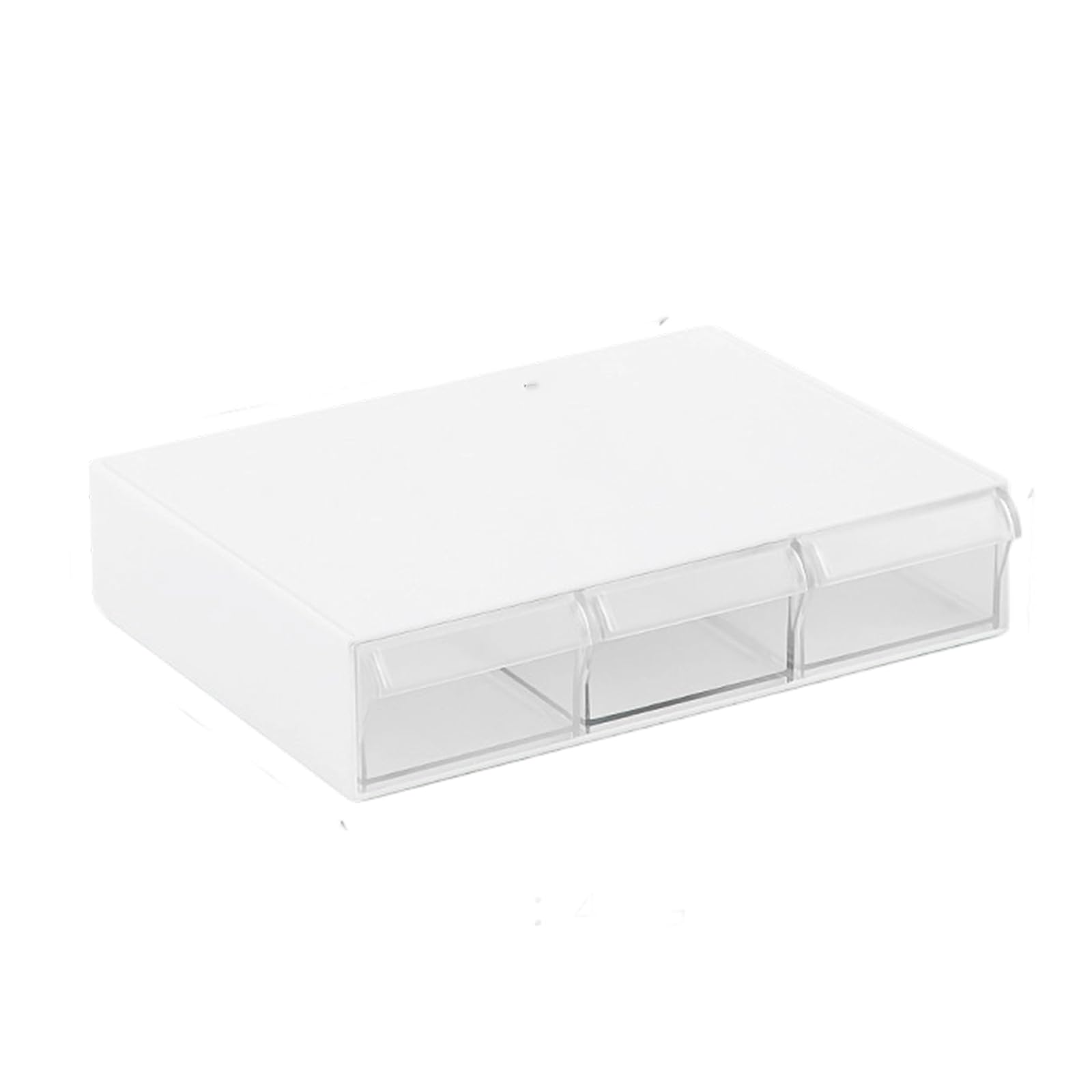 Hsioluted Desk Storage Box Desk Drawer Storage Box Student Data Line Stationery Supplies Shelf Open for Monitor