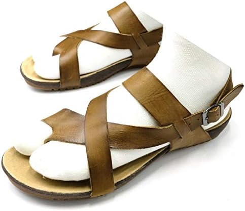 44 Bruin Emmanuela visser sandalen voor mannen met veters, handgemaakte lederen sandalen in antieke Griekse stijl, hoge kwaliteit riem zomerschoenen in zwart, bruin, beige