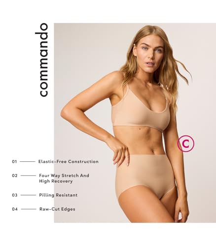 Image of commando Butter High-Rise Bikini | High-Waist Seamless Panty in Exclusive Butter Fabric | Ultra-Soft, Invisible Comfort