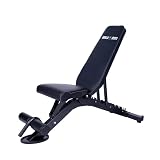 Gorilla Sports® Banc de Musculation réglable et inclinable 156 x 51 x 114 cm - Banc d'entraînement incliné/décliné 8 Positions - Jusqu'à 400 KG de Charge