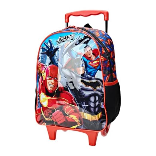 Mochila Infantil com Rodinha, Liga da Justiça X1, Xeryus