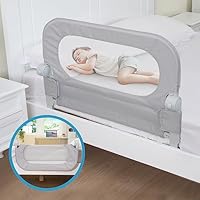 Y- STOP Toddler Bed Rails for Crib Baby Bed Rail Guard for Queen. King Bed, Adjustable Bed Rail Guard with Reinforced Anchor Fit for Slats& Boxspring, Sturdy Crib Bed Rail Guard for Toddlers,Kids