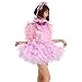 GOceBaby Women Sissy Maid Half Sleeve Lockable Puffy Pink Dress Uniform Crossdress (3X-Large)