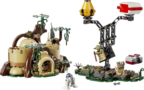 LEGO Star Wars 75422 Smart Play : la Hutte de Yoda et l’Entraînement Jedi - Set Compatible - Jouet Interactif - 2 Smart Tags & 2 Minifigurines - Idée Cadeau dès 8 Ans pour Garçon, Fille ou Fan Adulte