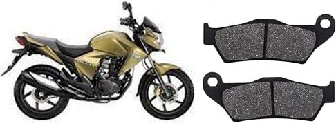 WHEEL DRIVE COMPATIBLE WITH Honda Cb Unicron Dazzler Front Disc Brake Pad 1 Set 2010 Model (Black)