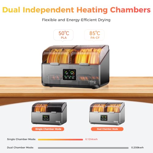Image of Official Creality Filament Dryer, Space Pi X4 Filament Storage Box, 85℃ Max Temperature, Dual Independent Heating Chambers, Power Saving for PLA PETG ABS TPU ASA PC PA PAHT, DB-05