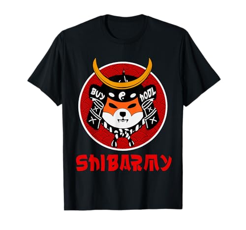 SHIB ARMY Crypto Hodl Samurai Shiba Inu T-Shirt