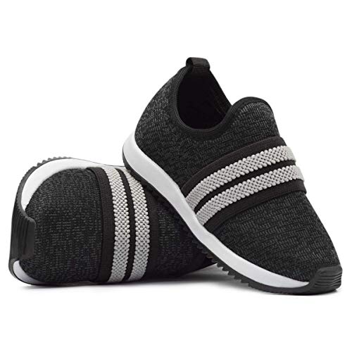 Tênis Jogging Infaltil Casual Menino 55 (31, Preto)